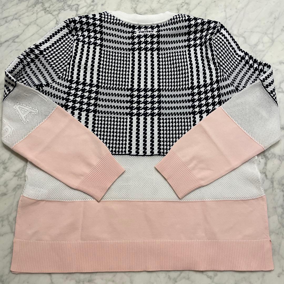 新品同様　PEARLY GATES グレンチェック　春ニットセーター