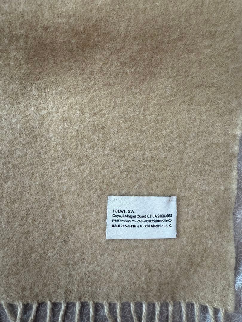 LOEWE バイカラースカーフ　マフラー　ロエベ