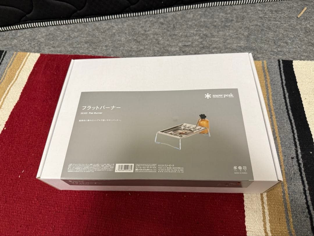 新品未使用　スノーピーク　フラットバーナー