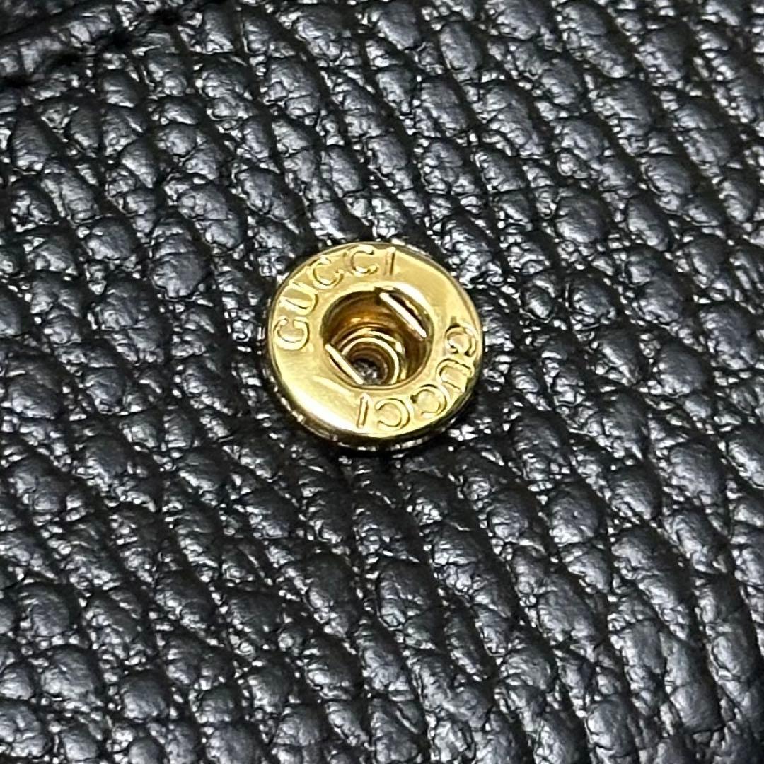 【美品】GUCCI グッチ　キーケース　6連　マーモント　GG ブラック