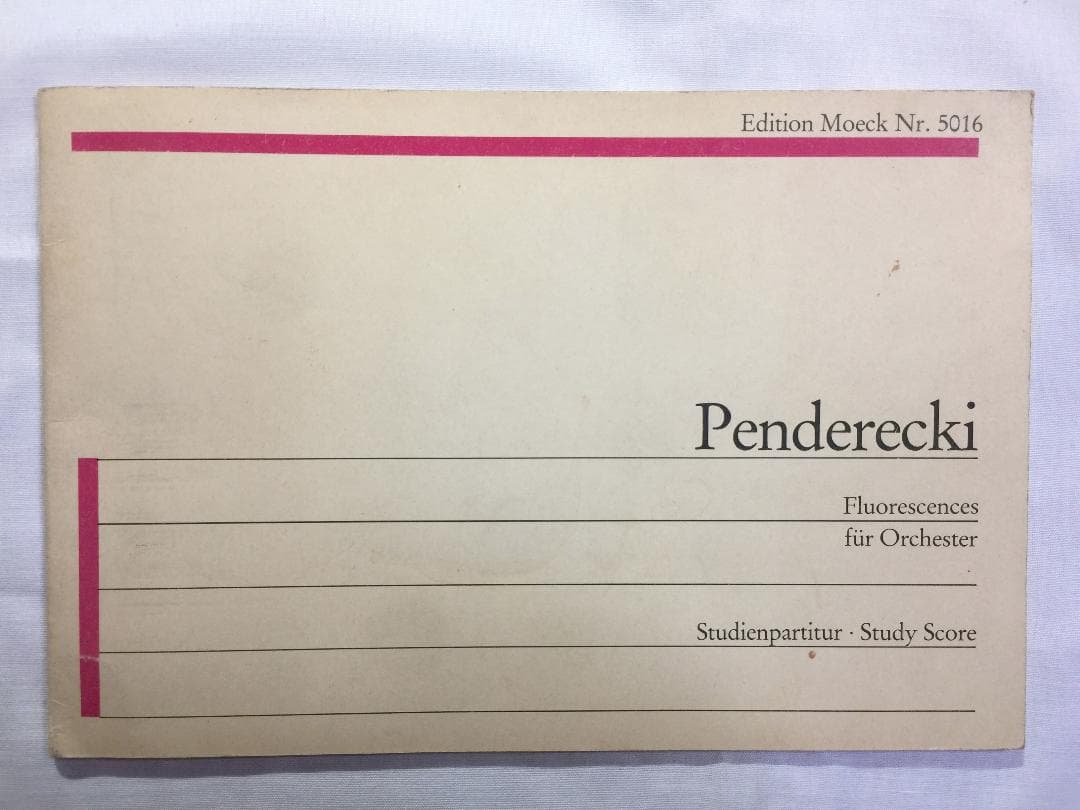 新規、KRZYSZTOF PENDERECKI: Fluorescences