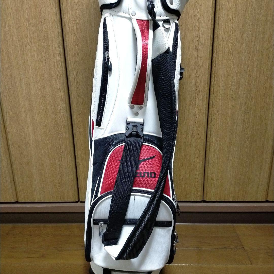 Mizuno キャディバッグ ホワイト　レッド　ブラック　おまけ付IGNIO