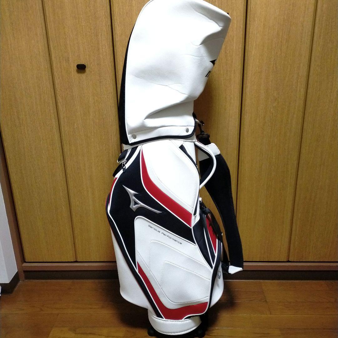 Mizuno キャディバッグ ホワイト　レッド　ブラック　おまけ付IGNIO