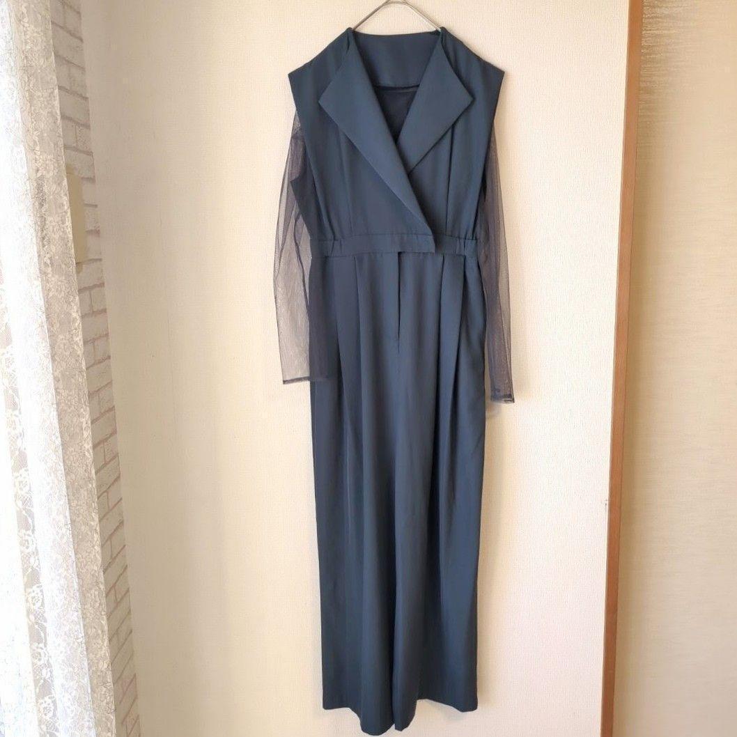 美品 niana ニアナ スタンドアウトカラーオールインパンツ M パーティー