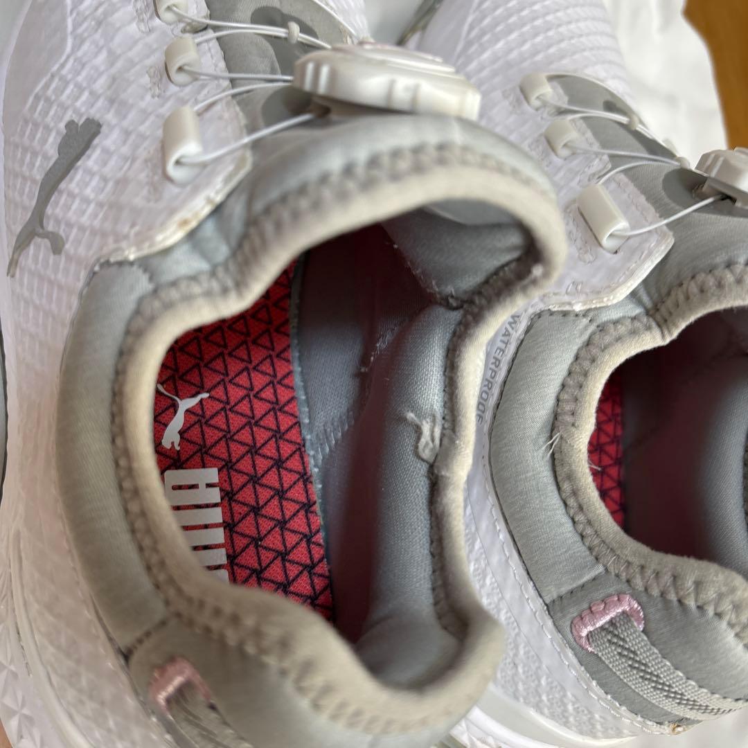 PUMA ゴルフシューズ ホワイト/グレー no box