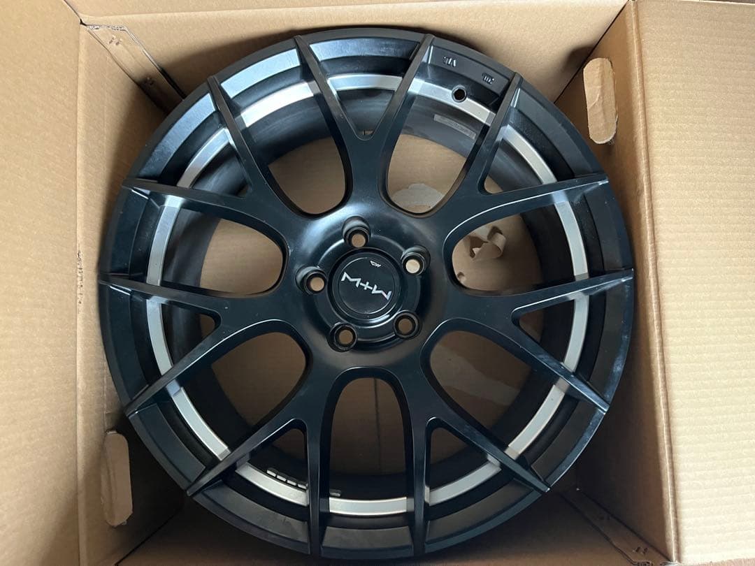 テスラホイールMID TW027 マットブラック 4本セット