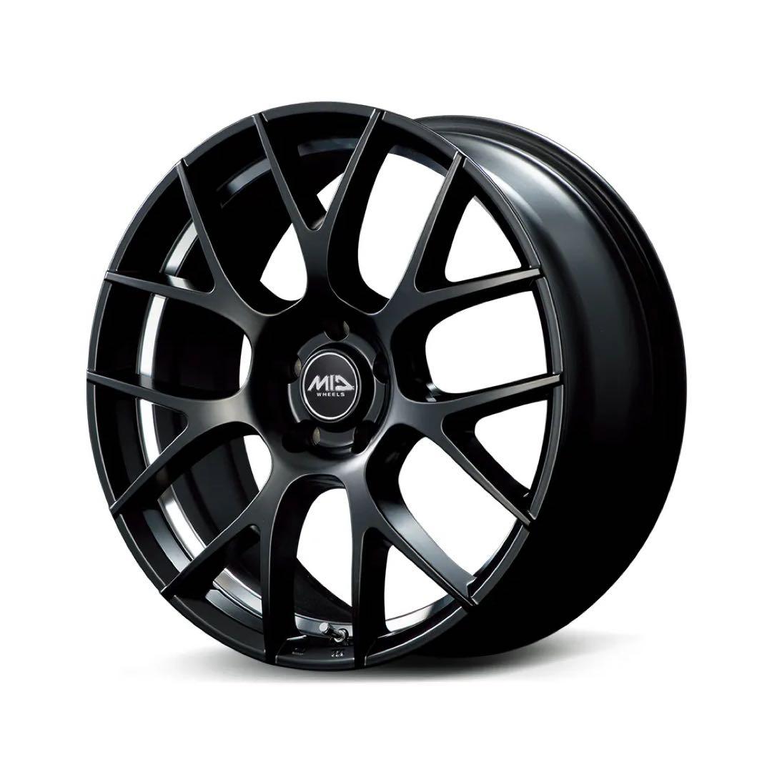 テスラホイールMID TW027 マットブラック 4本セット