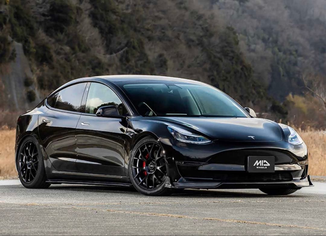 テスラホイールMID TW027 マットブラック 4本セット