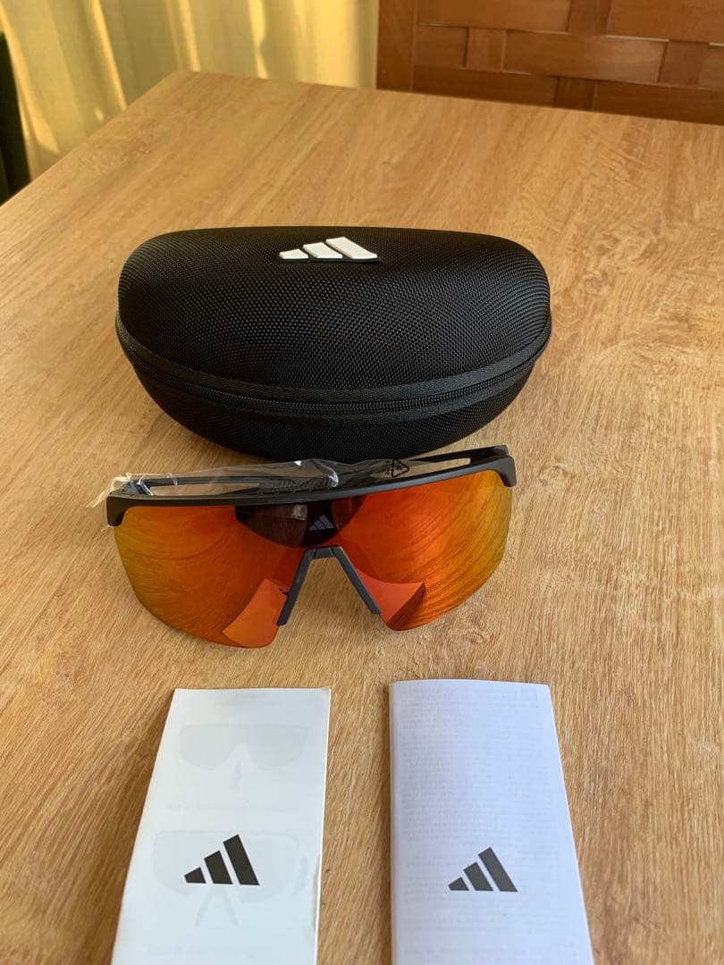 最終値下げ‼️アディダス　adidas サングラス　オレンジ/ブラック