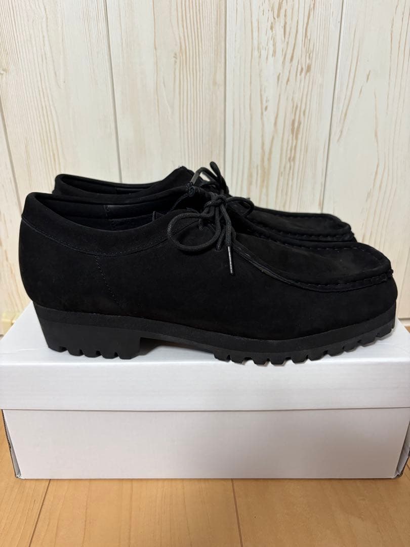 ね*で様 新品 ビブラム × オープニングアクト ヌバックレザー モカシン シュ