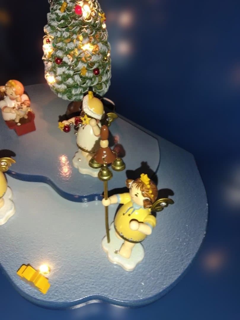 ドイツ　ザイフェン　ローテンブルク天体　間奏曲　天使の置物 LED