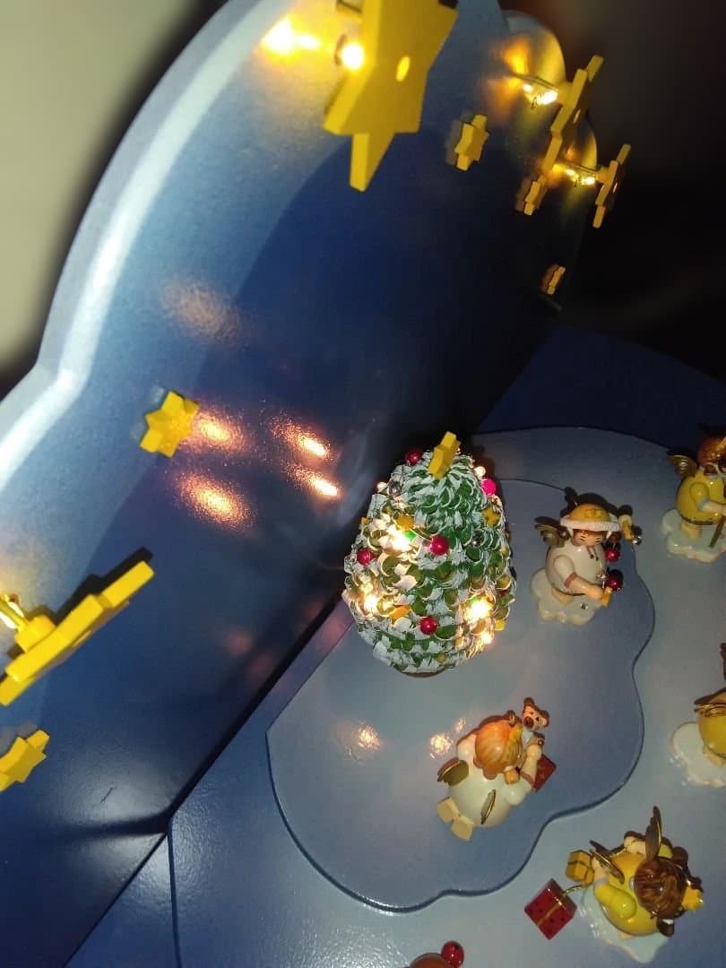 ドイツ　ザイフェン　ローテンブルク天体　間奏曲　天使の置物 LED