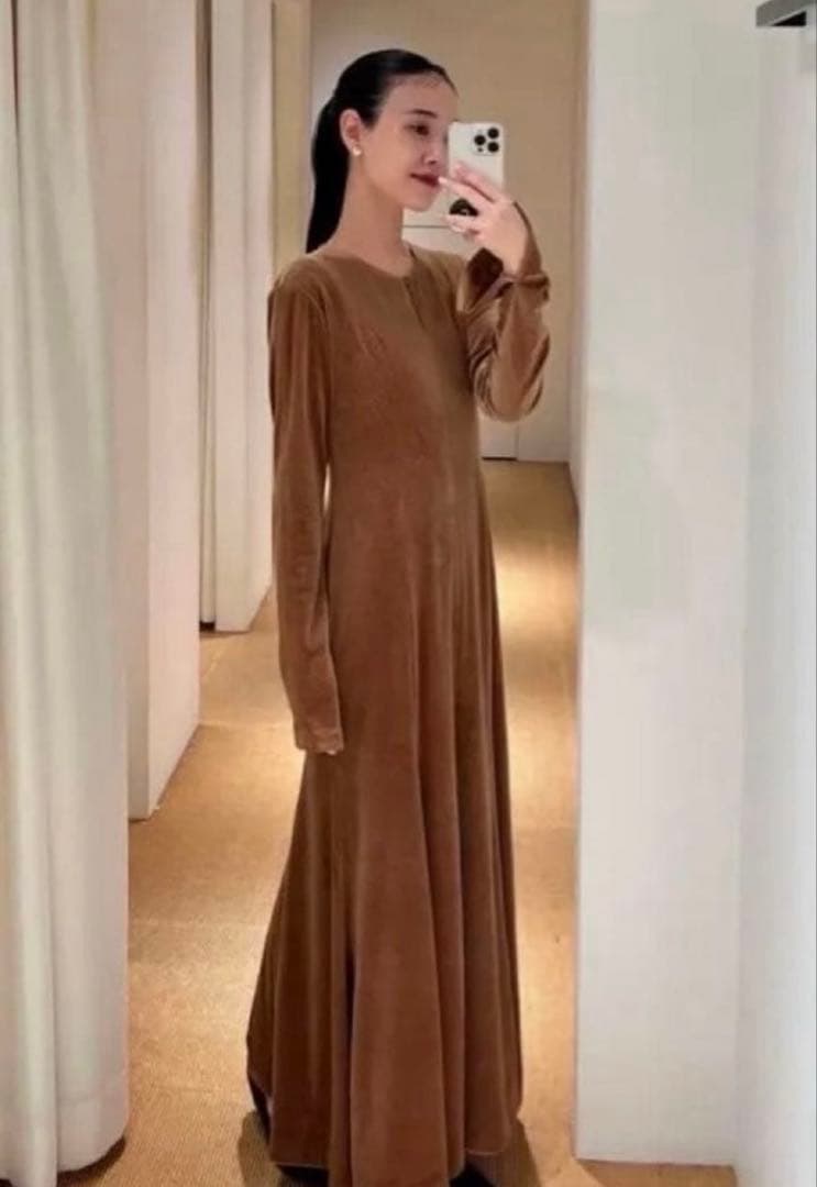 ワンピース CLANE VELOUR GLITTER ONEPIECE