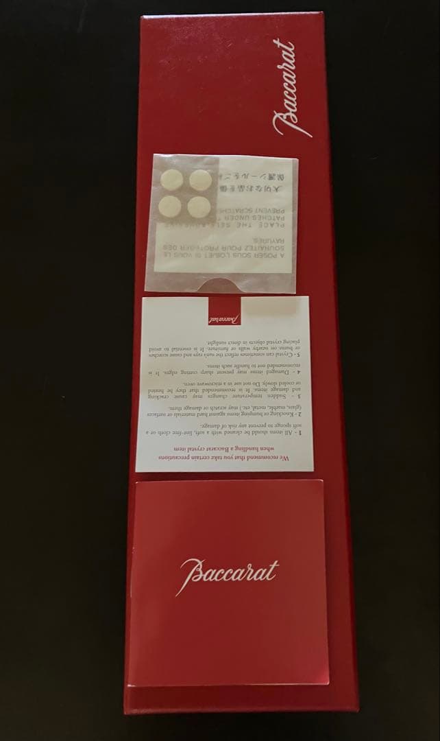 新品未使用　バカラ Baccarat 一輪挿し　ハート柄