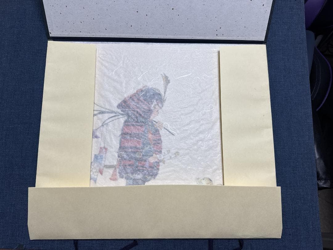 最後の1枚！林静一　オリジナル木版画「五月　端午の節句」タトウ入り