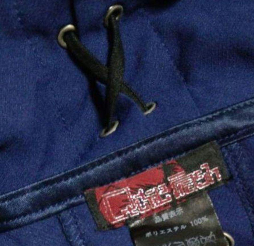 Qutie Frash 龍プリント和柄切替オフショルダー チュニック ポンチョ