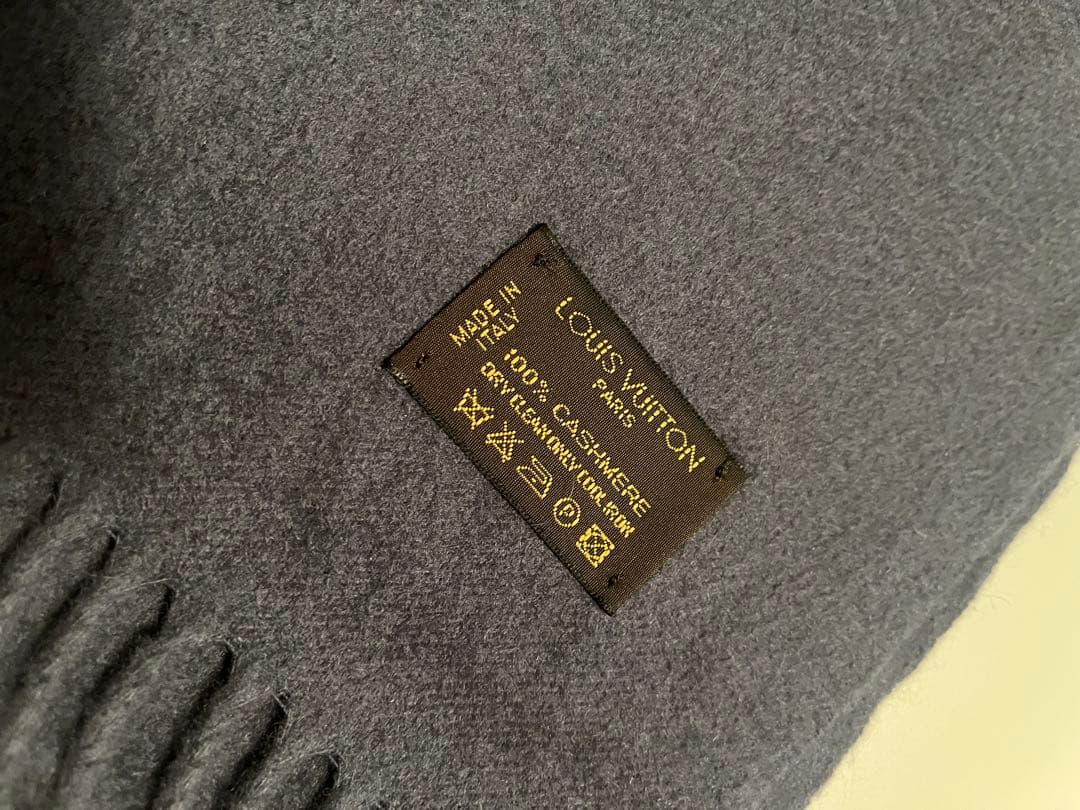 ルィ•ヴィトン LOUIS VUITTON マフラー カシミア100%
