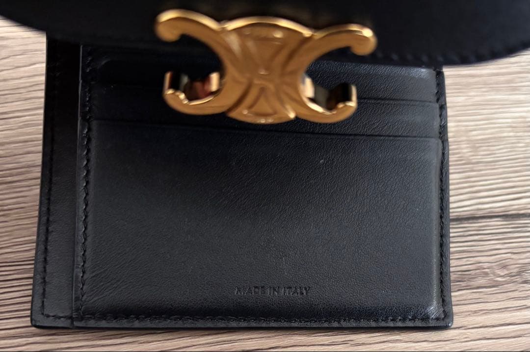 【セリーヌ早い者勝ち‼️】CELINE セリーヌ財布 &カードケースブラック2点