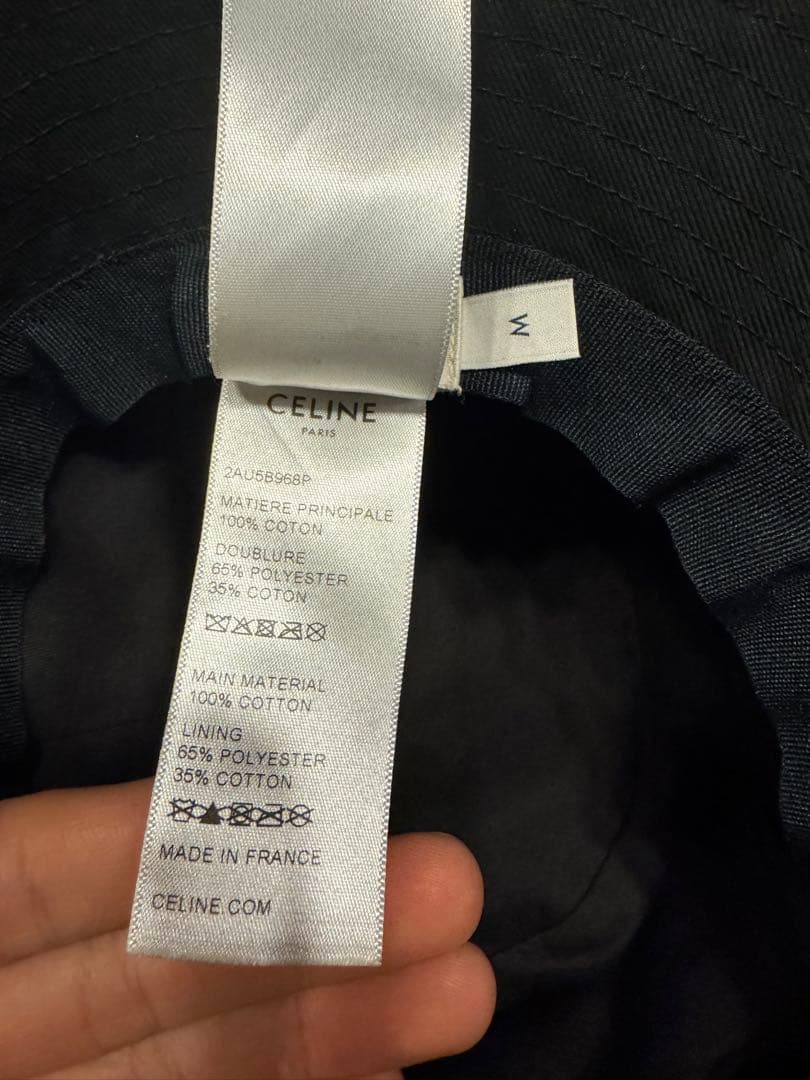 CELINE ブラック バケットハット M
