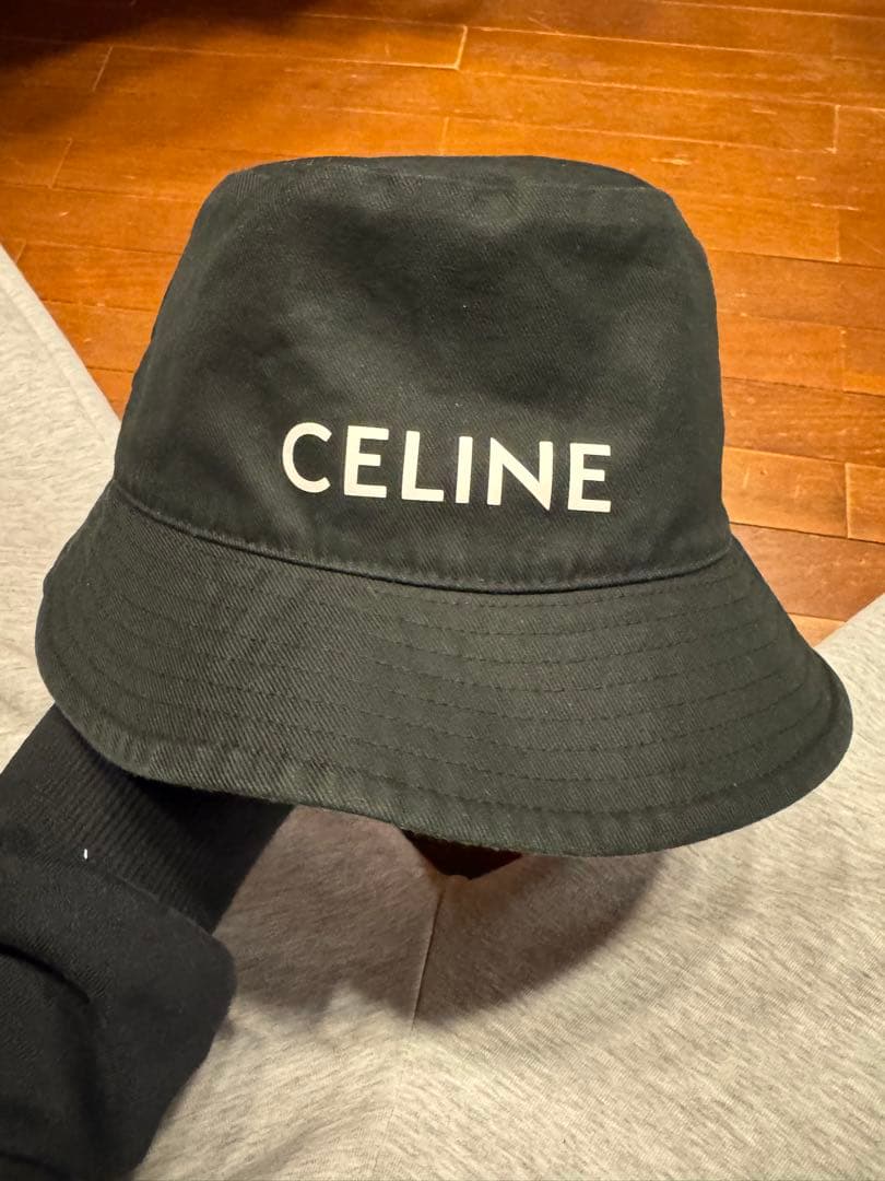 CELINE ブラック バケットハット M