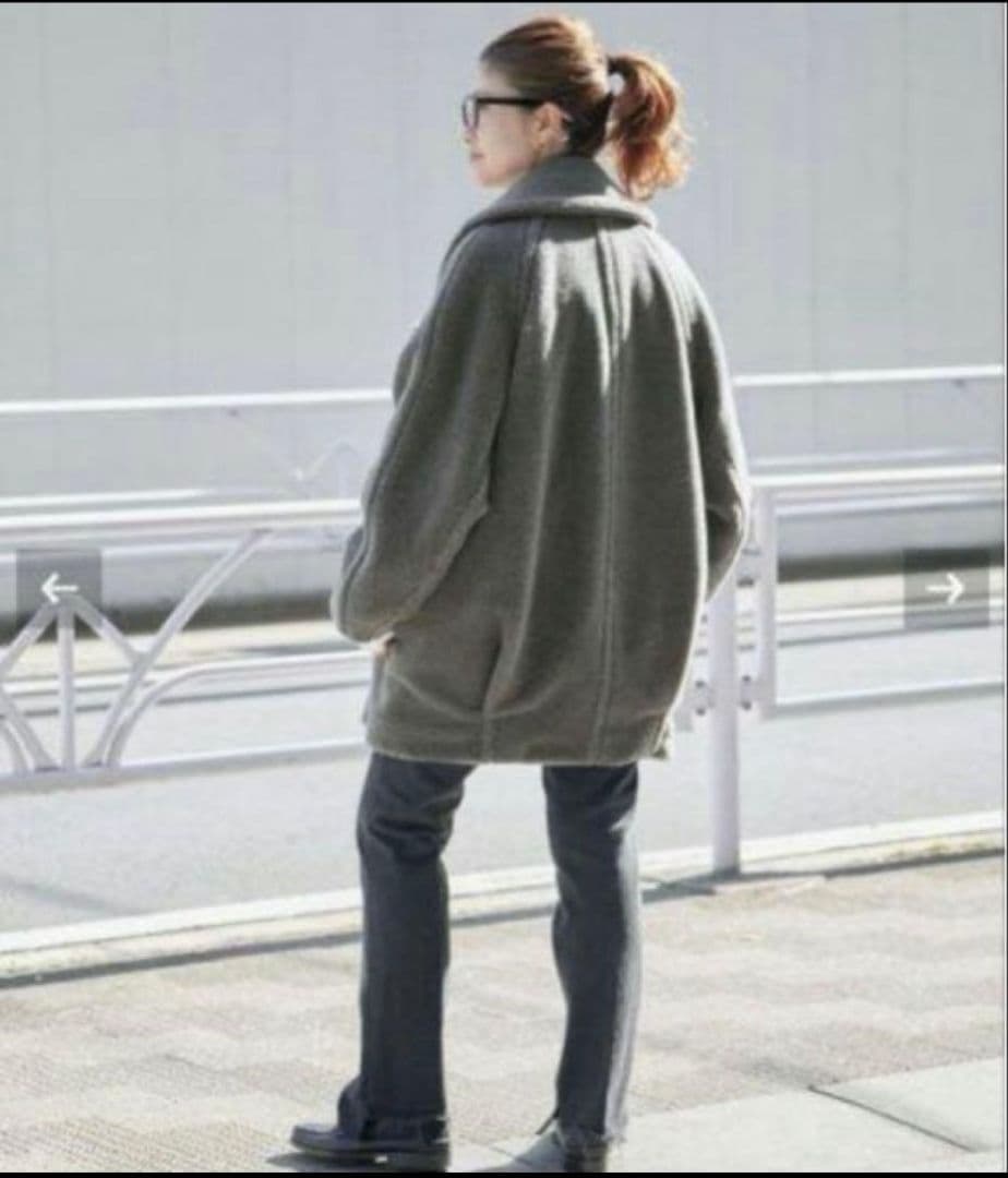 Kenjiさま STUMBLY スタンブリー ボアコート 38 グレー ウール