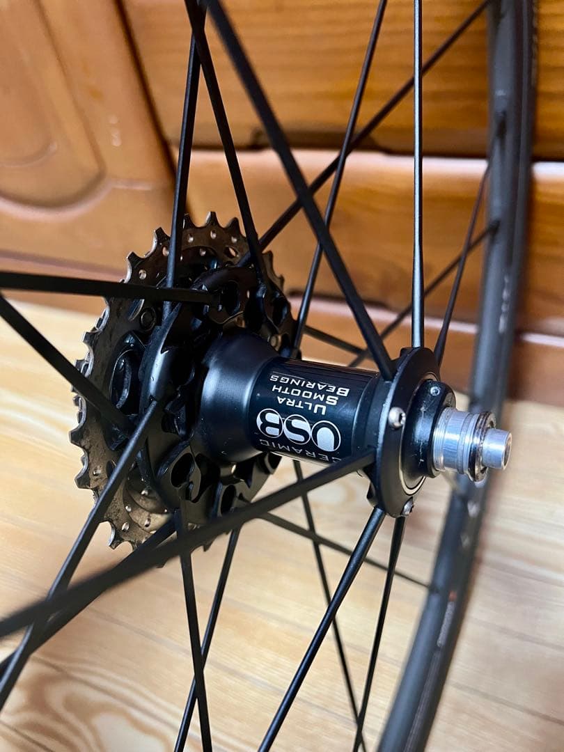 美品。FULCRUM RACING ZERO NITE C17 ホイールセット