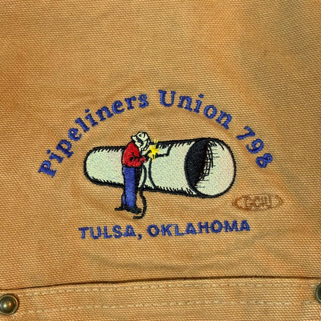 【US古着】アメリカ製　ダックジャケット　カバーオール　ブラウン　オーバーサイズ