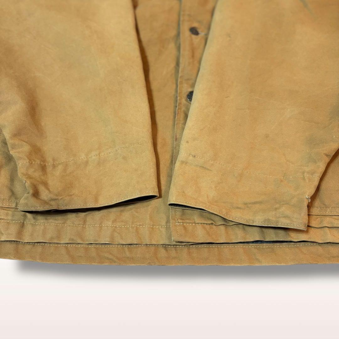 【US古着】アメリカ製　ダックジャケット　カバーオール　ブラウン　オーバーサイズ