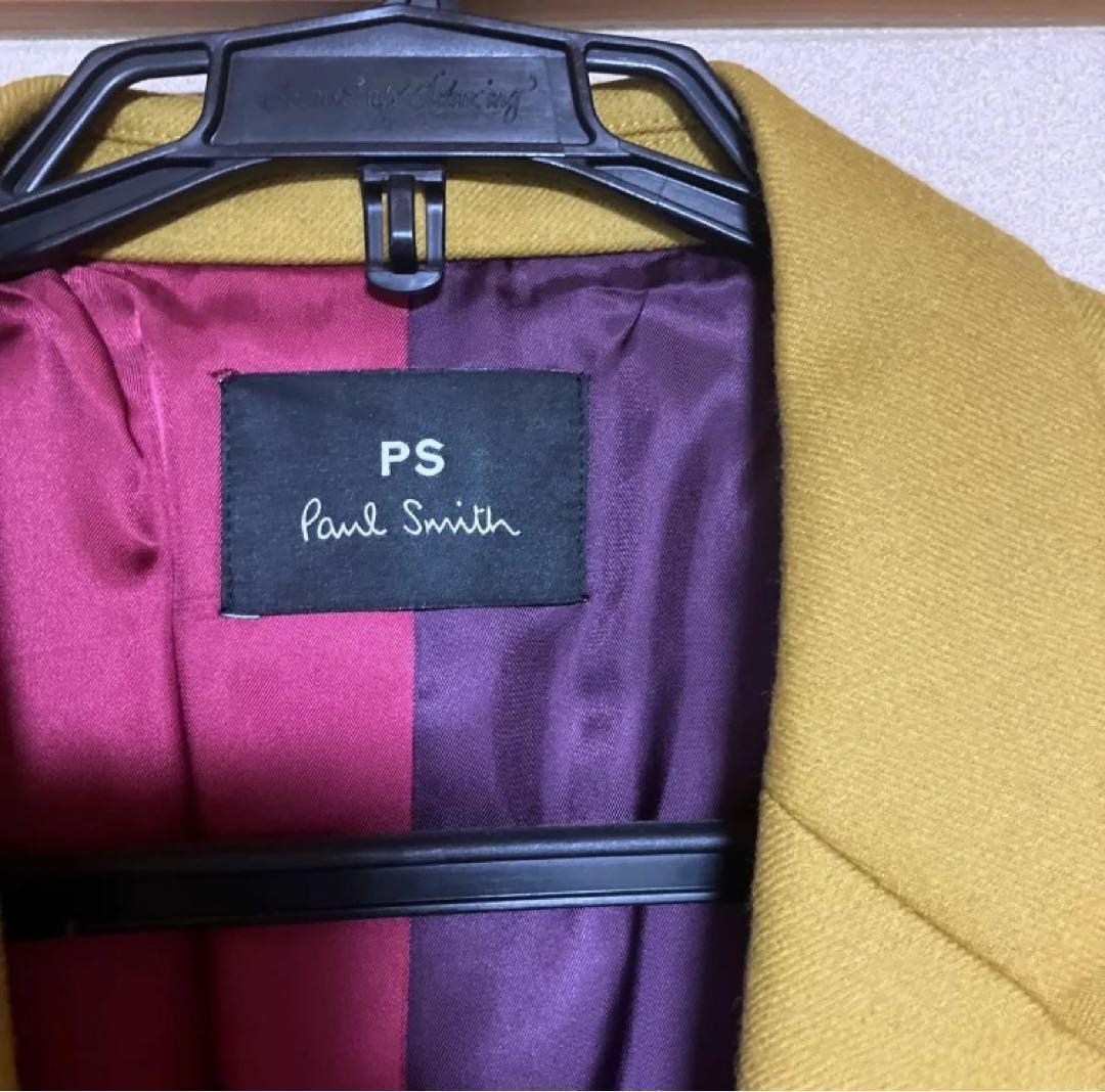 ポールスミス　チェスターコート　マスタード　辛子色