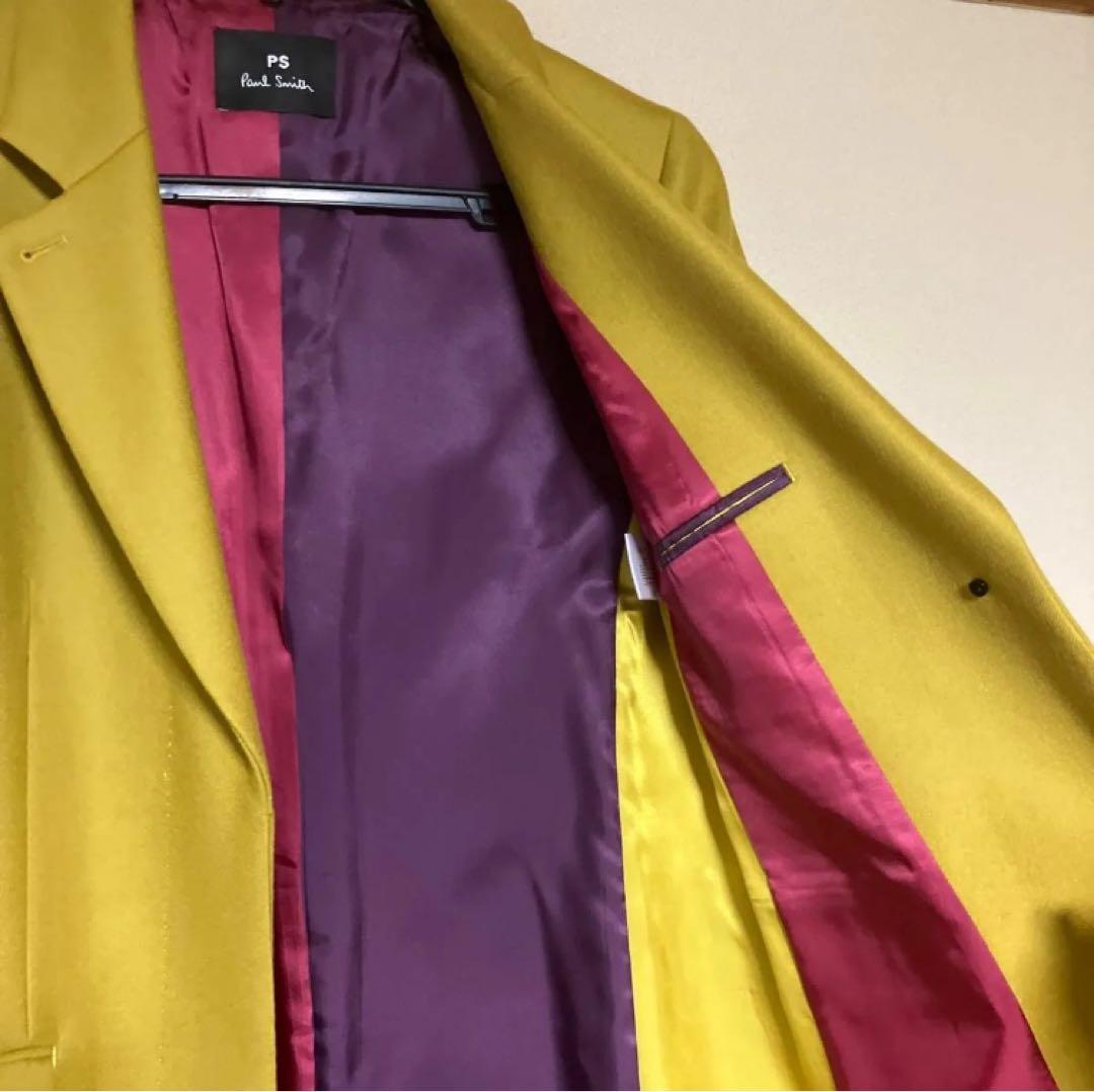 ポールスミス　チェスターコート　マスタード　辛子色