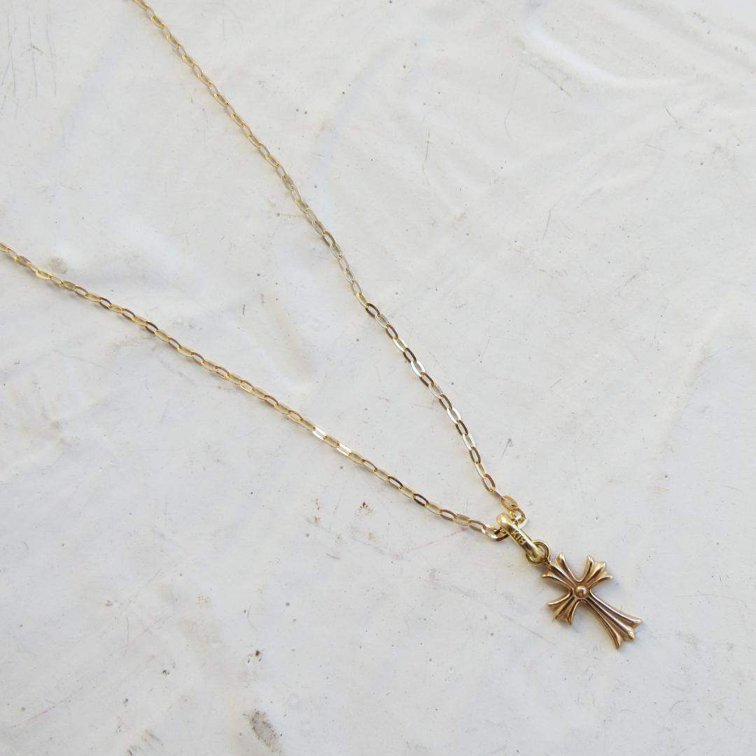 ＊SALE中＊K18 クロス ネックレス トップ 18K 刻印 クロムハーツ