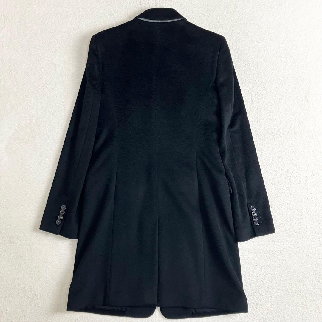 ピアッツァセンピオーネ　カシミヤ　ベストレイヤードコート　ブラック　イタリア製