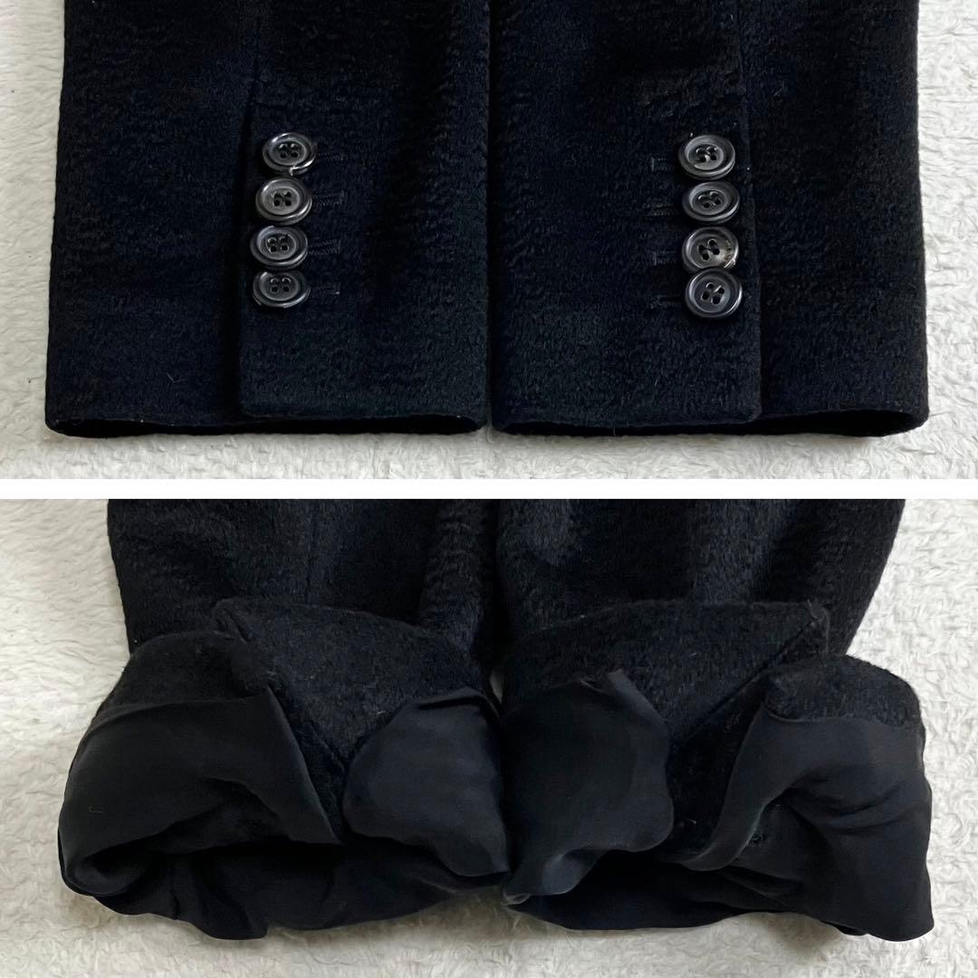 ピアッツァセンピオーネ　カシミヤ　ベストレイヤードコート　ブラック　イタリア製