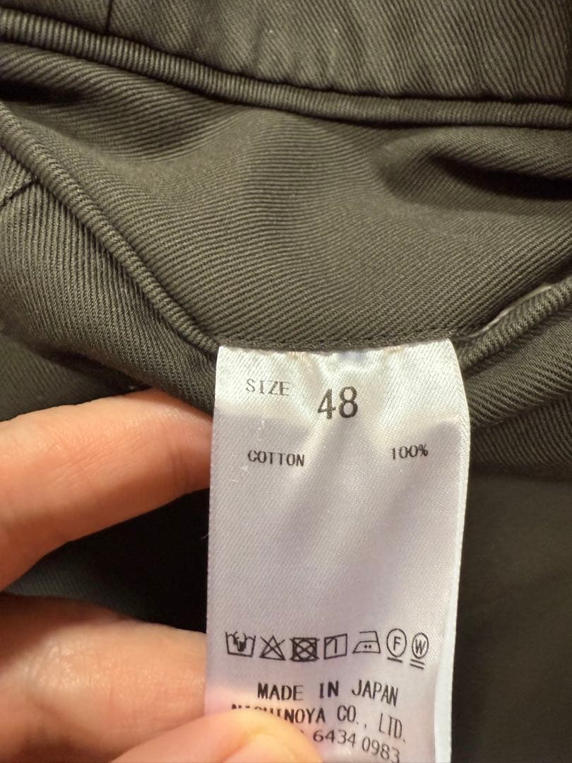 neat ニート　ワイド　ハイツイスト　チャコールグレー　 サイズ48 美品