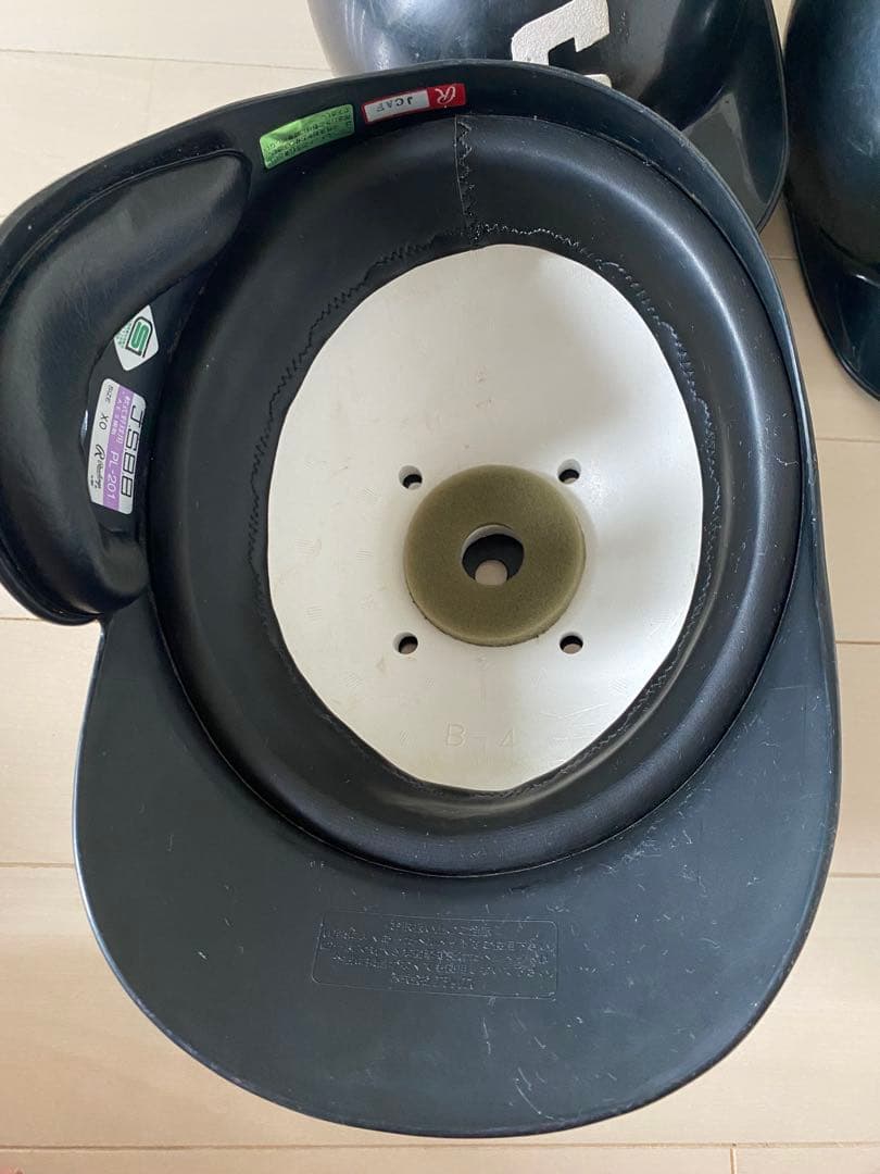 軟式野球用 ヘルメット ネイビー 8個セット JSBB