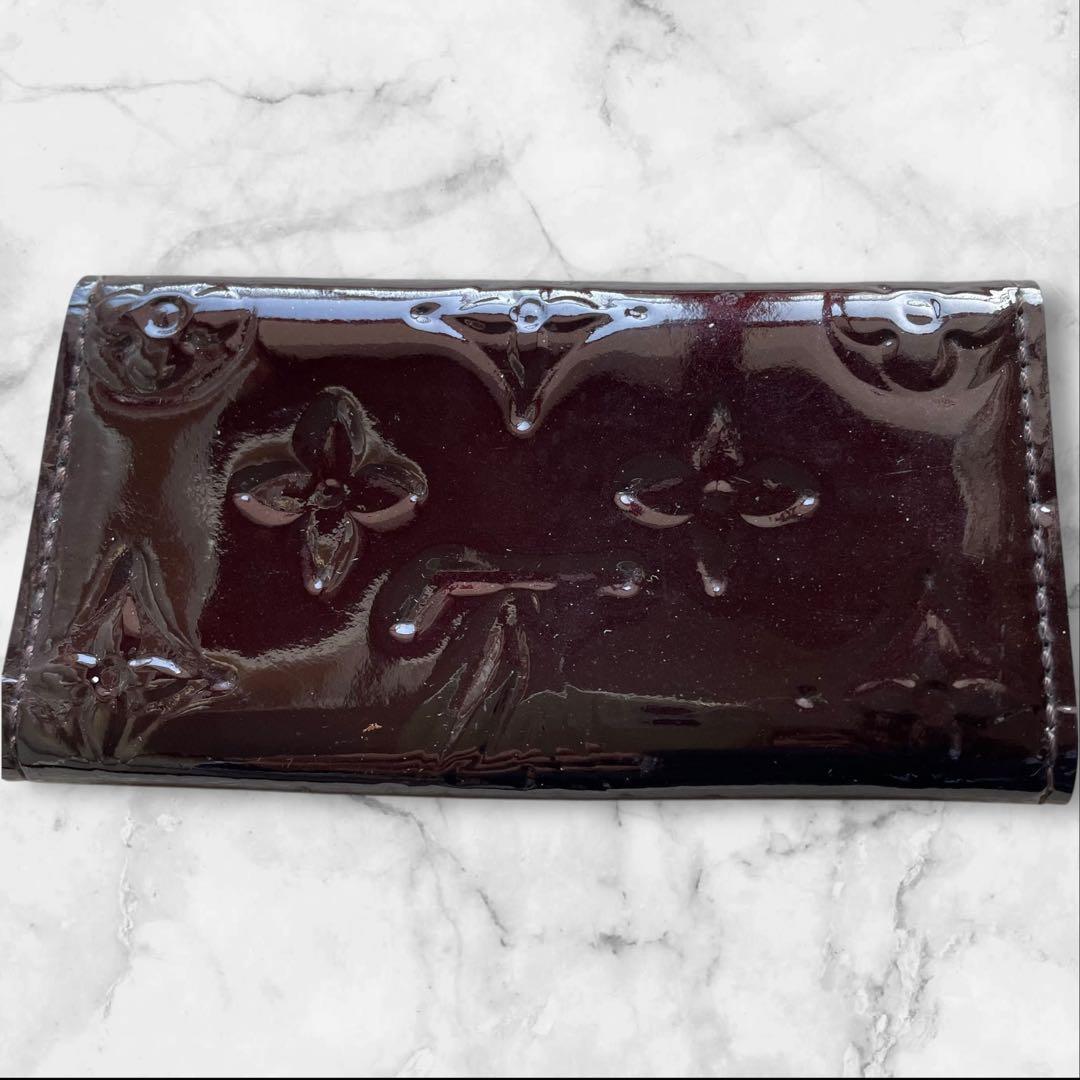 【美品】LOUIS VUITTONヴェルニ　キーケース　ブラウン