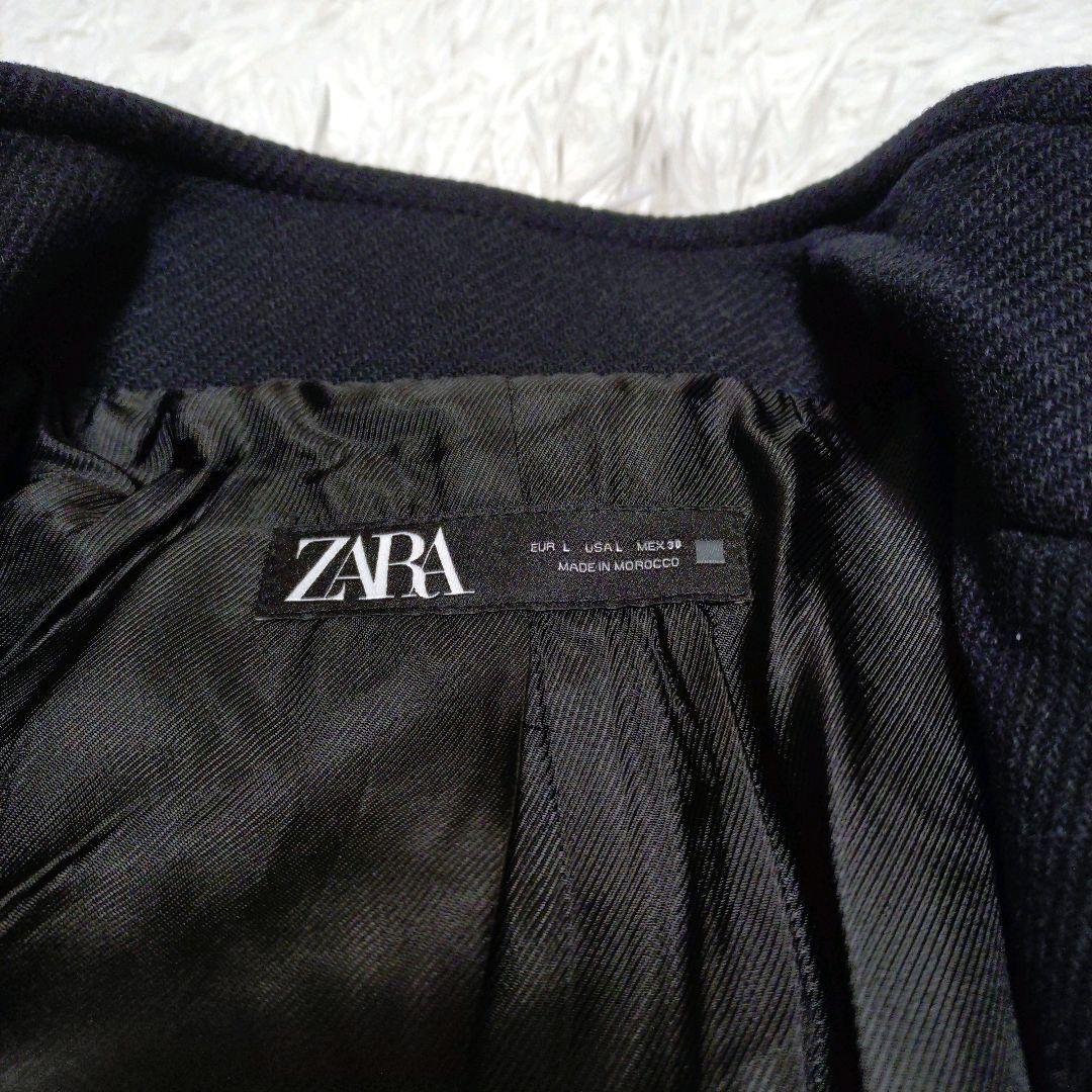 【新品】【タグ付】 ZARA ダブルブレスト ハイネック ウール ブレンドコート