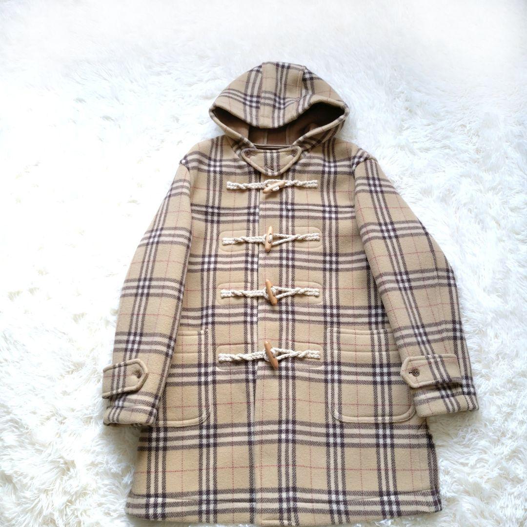 希少✨ヴァンヂャケット　ダッフルコート　チェック　総柄　ブラウン