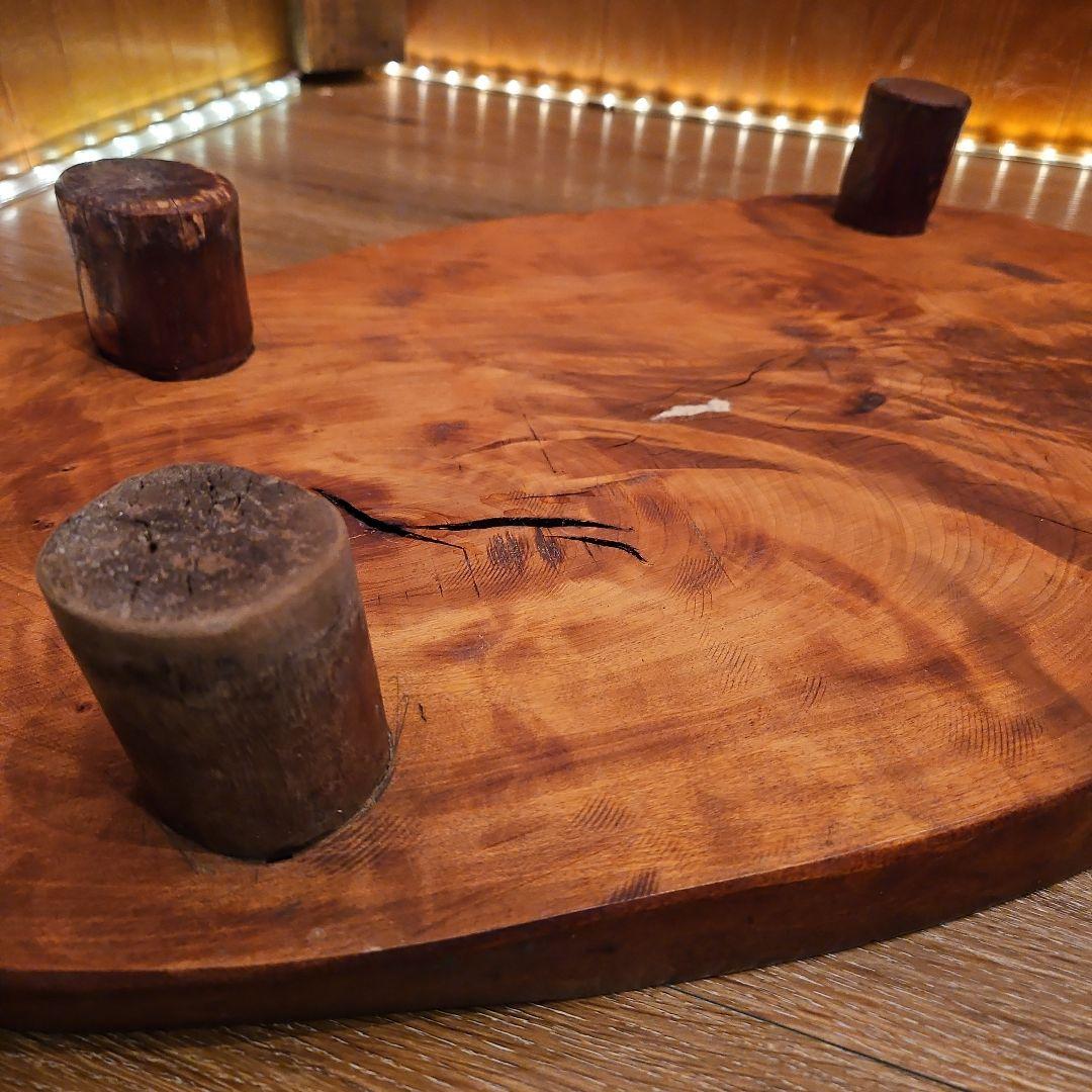 世界遺産 屋久杉 ハンドメイド 台 花台 ディスプレイ台 無垢天然木 一点もの