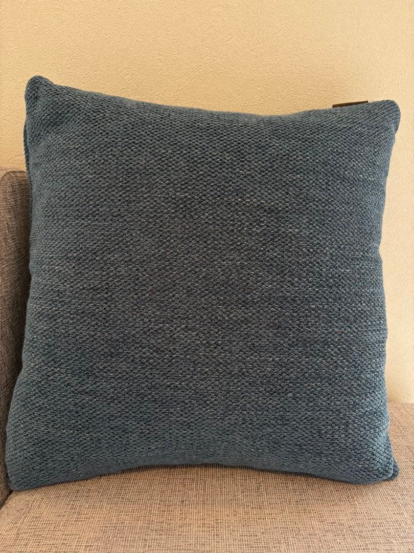 ⭐︎マスターウォール⭐︎ダークブルー ニット クッション 45cm⭐︎美品