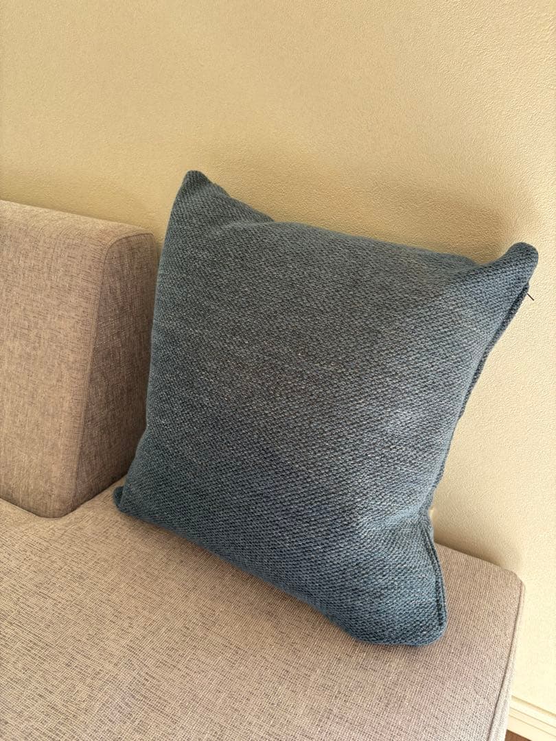 ⭐︎マスターウォール⭐︎ダークブルー ニット クッション 45cm⭐︎美品