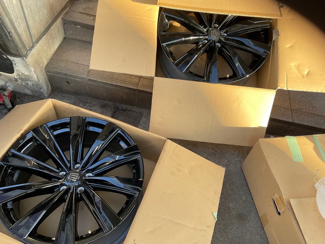 21インチ ブラック ホイール クラウン純正　新車外し