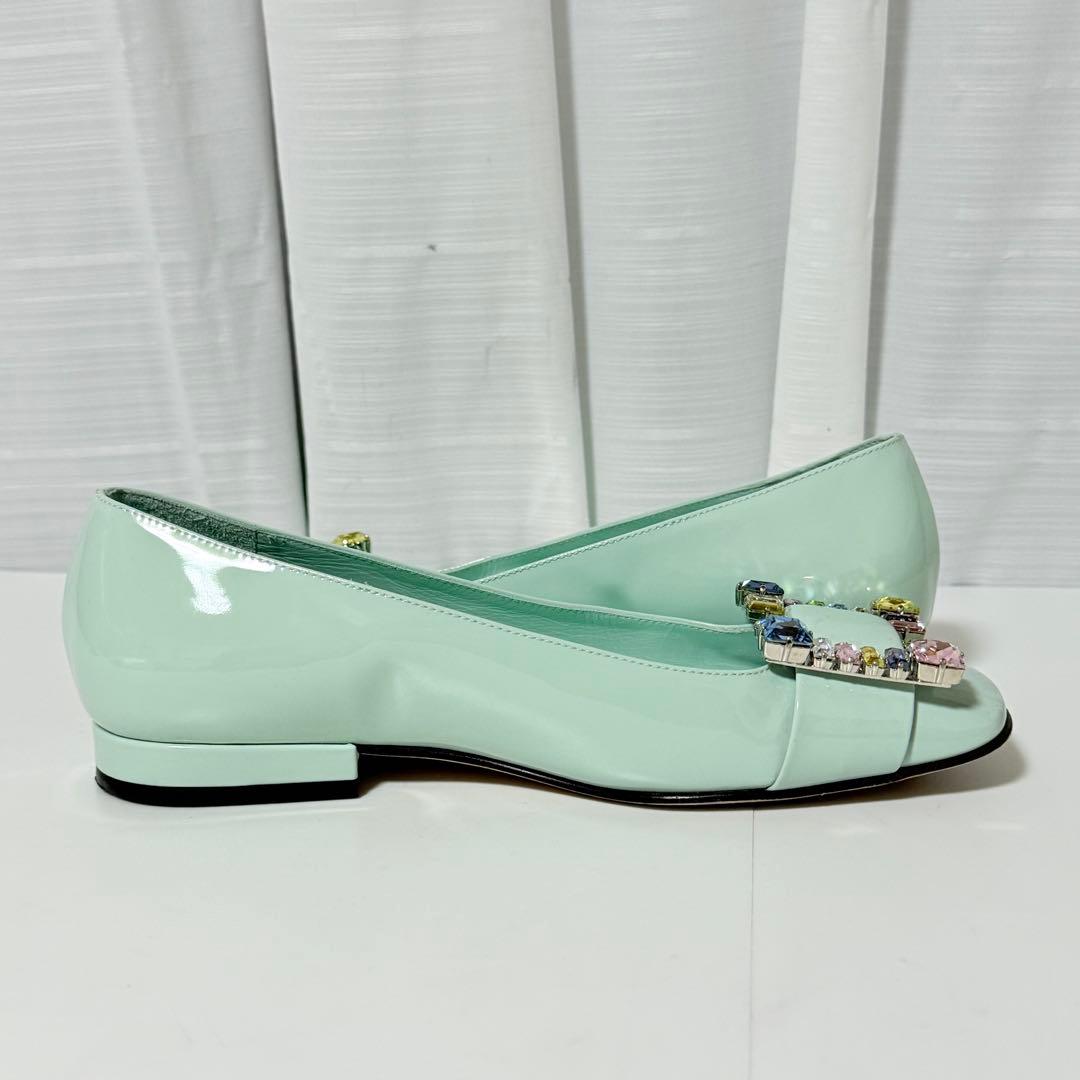 ⭐️未使用級⭐️　セルジオロッシ　SR1 フラットシューズ　ビジューバックル