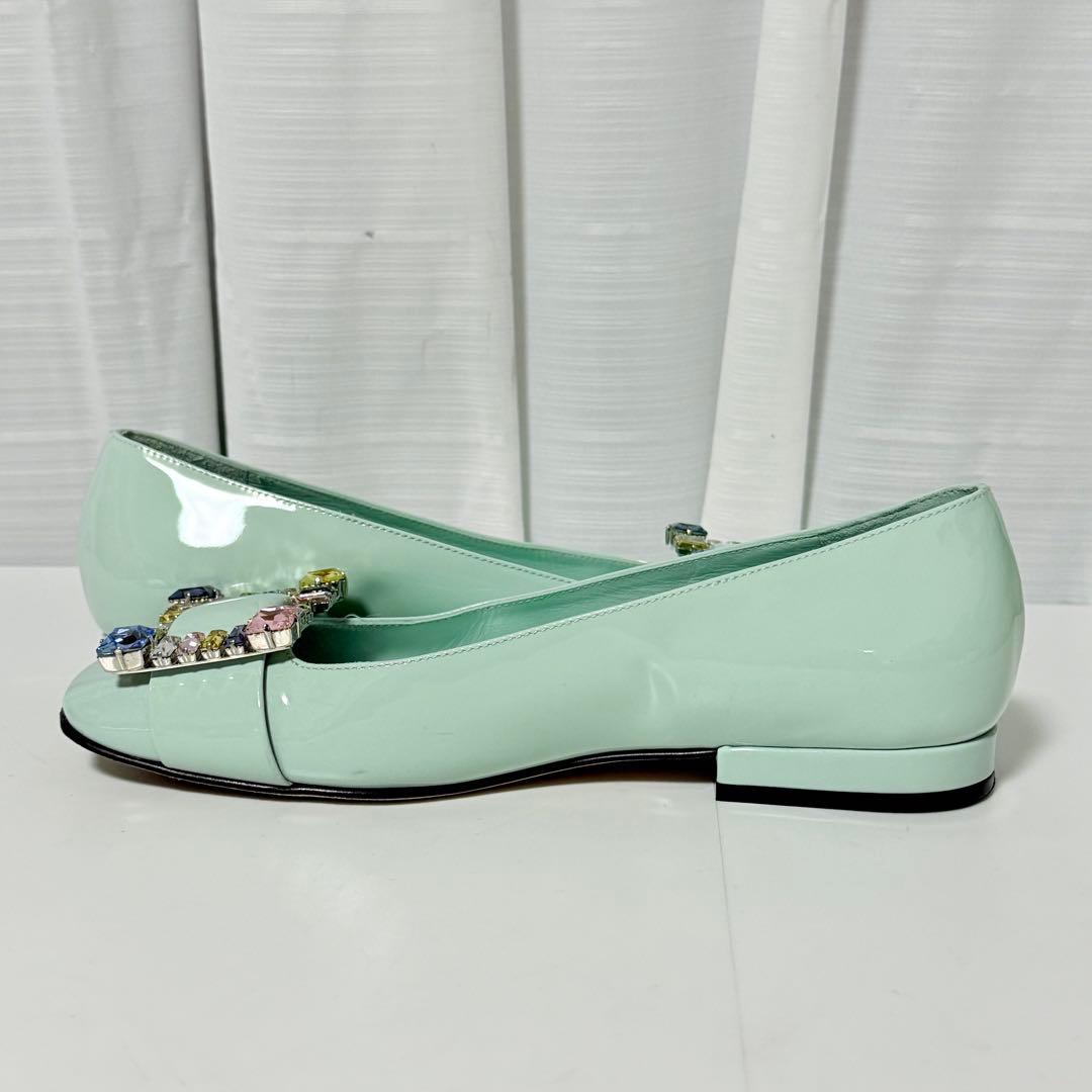 ⭐️未使用級⭐️　セルジオロッシ　SR1 フラットシューズ　ビジューバックル