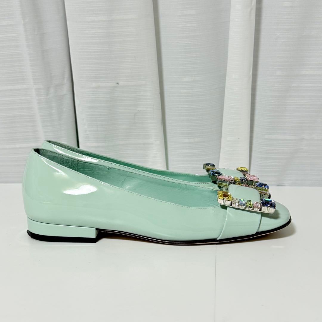 ⭐️未使用級⭐️　セルジオロッシ　SR1 フラットシューズ　ビジューバックル