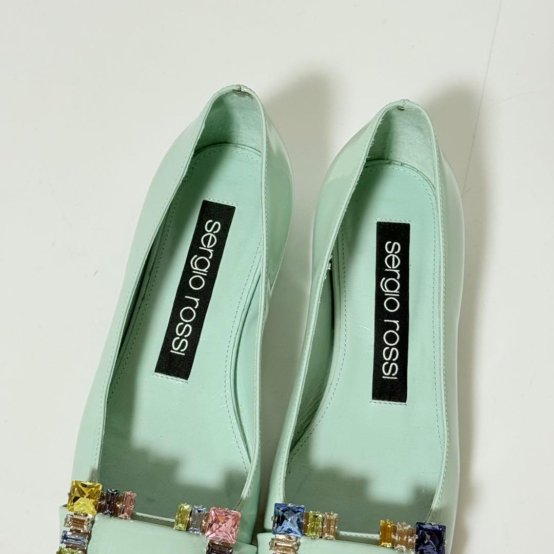 ⭐️未使用級⭐️　セルジオロッシ　SR1 フラットシューズ　ビジューバックル