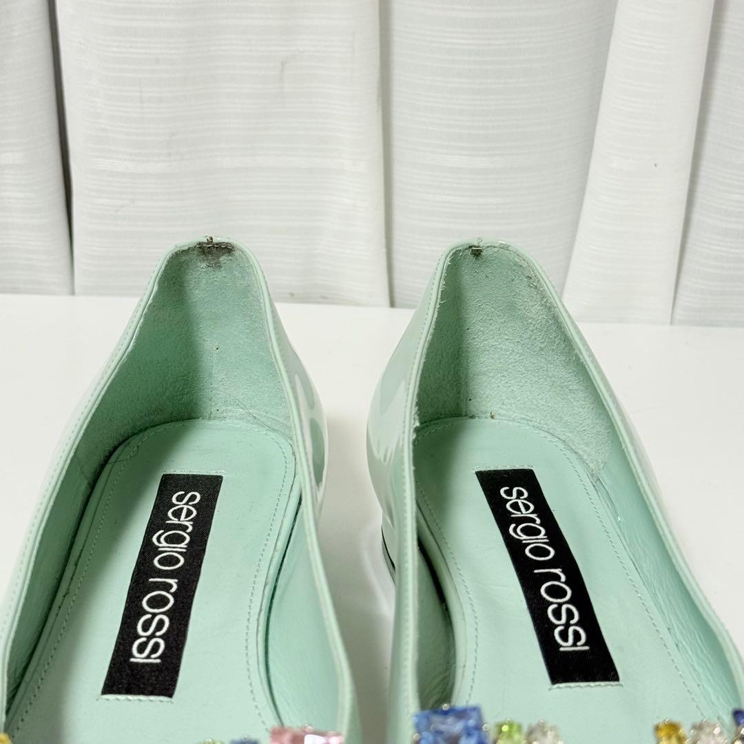 ⭐️未使用級⭐️　セルジオロッシ　SR1 フラットシューズ　ビジューバックル