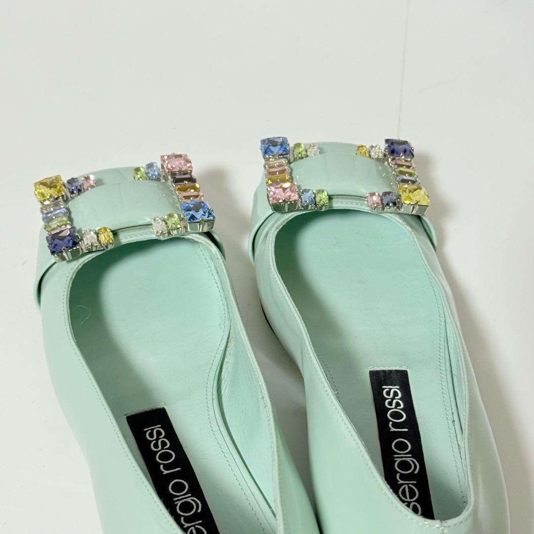 ⭐️未使用級⭐️　セルジオロッシ　SR1 フラットシューズ　ビジューバックル