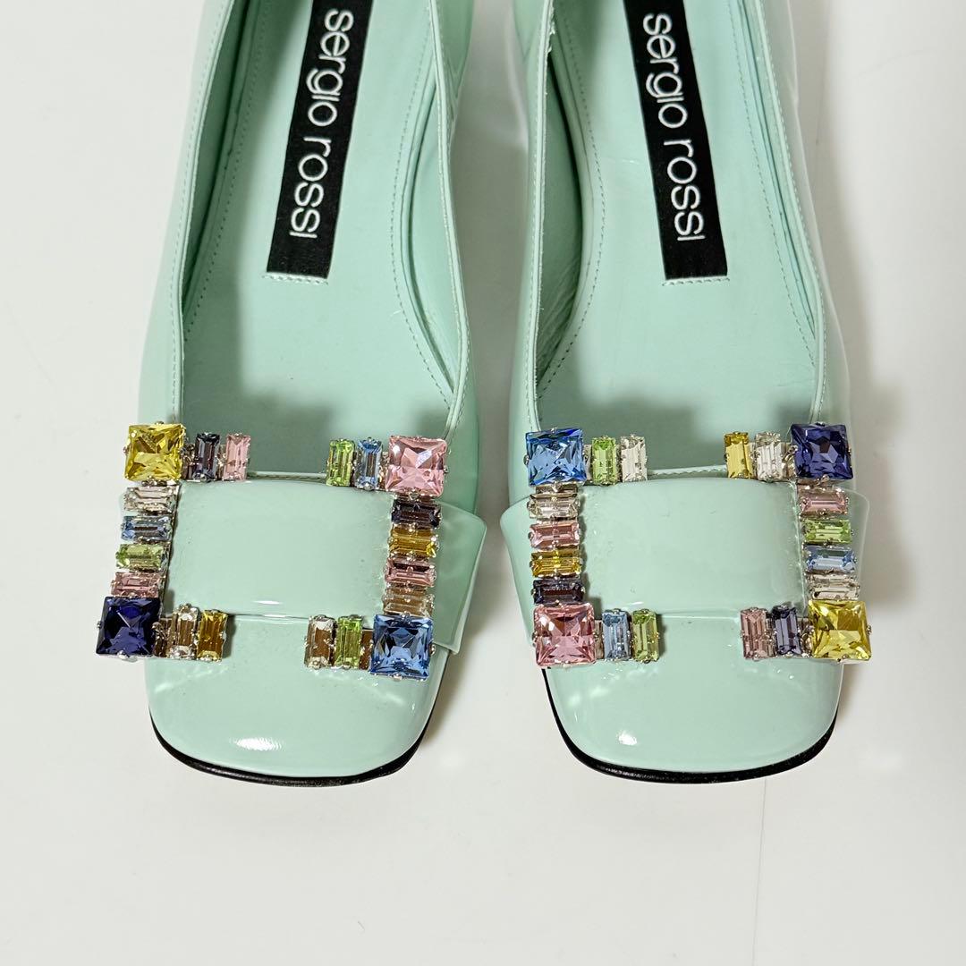 ⭐️未使用級⭐️　セルジオロッシ　SR1 フラットシューズ　ビジューバックル