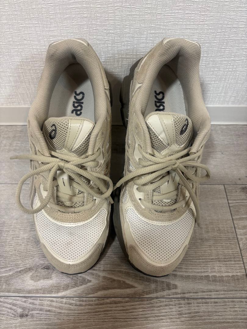 【美品】Asics Gel-NYC \"Cream / Putty\" 25.0cm